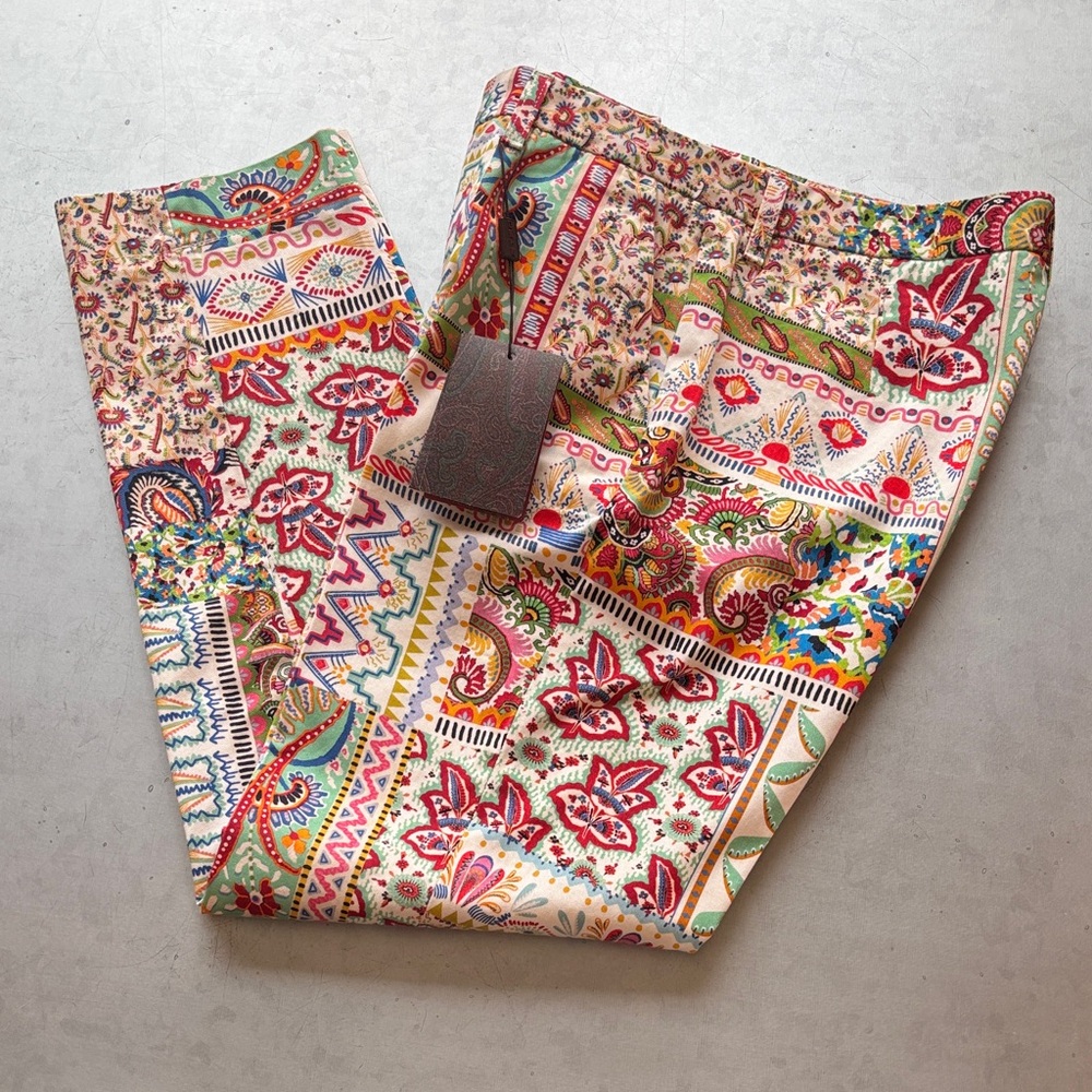 Etro Multicolor Patterned Pants
